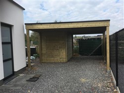 Carport op maat met plat dak