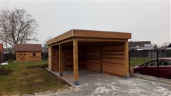 Carport met plat dak
