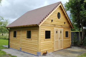 Tuinhuis eiken bijgebouw
