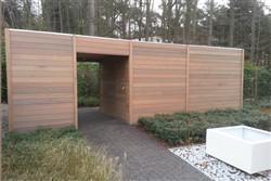 Maatwerk tuinhuis met plat dak