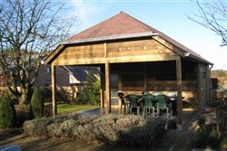 Tuinhuis maatwerk zithoek